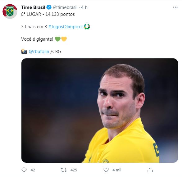 Foto: Divulgação/@timebrasil