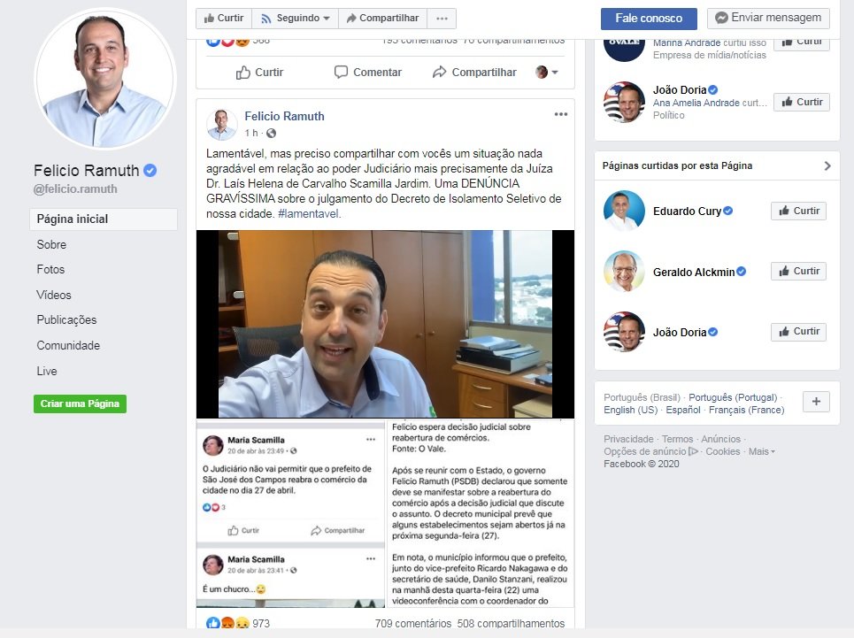 Reprodução/Facebook