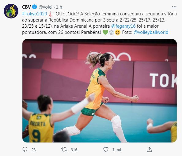 Foto: Divulgação/@volei